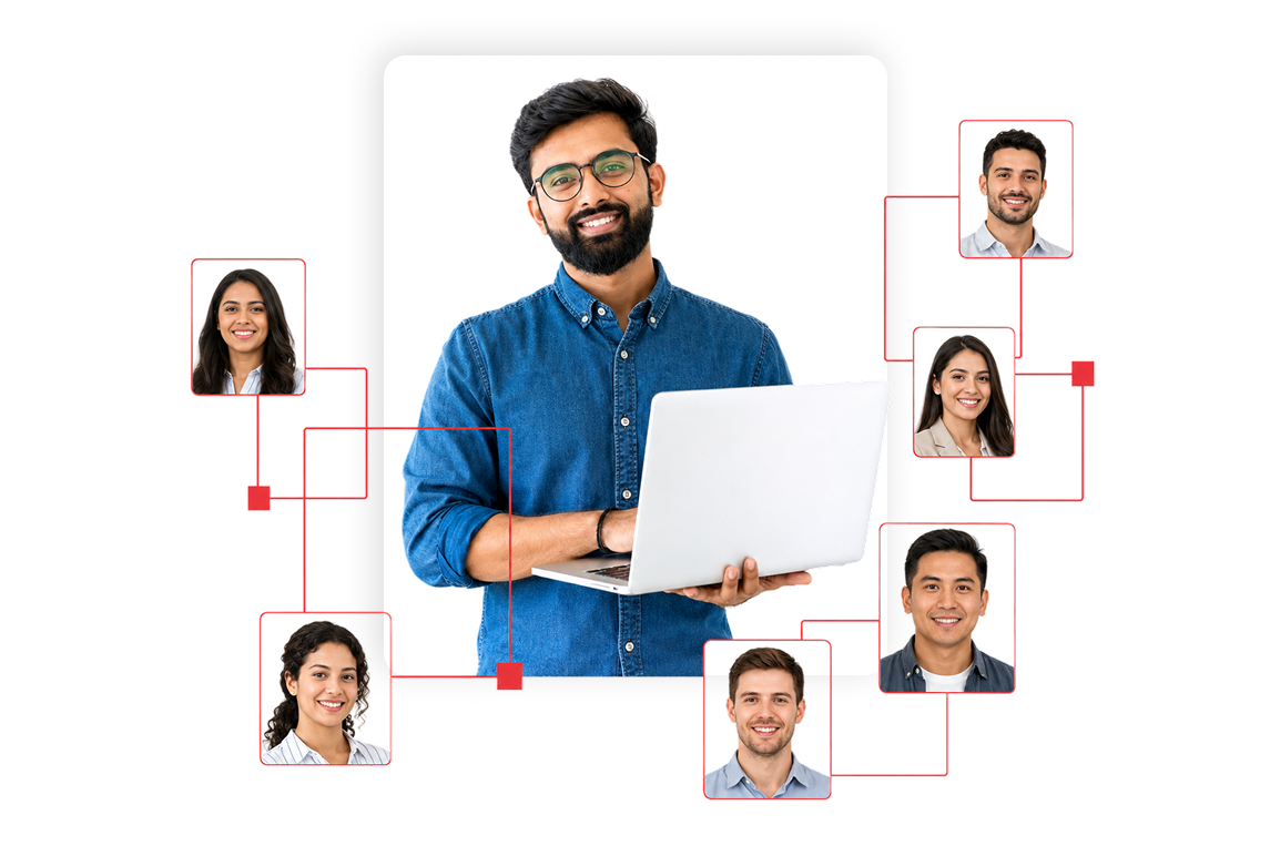 Distributed engineering team working across India and global time zones