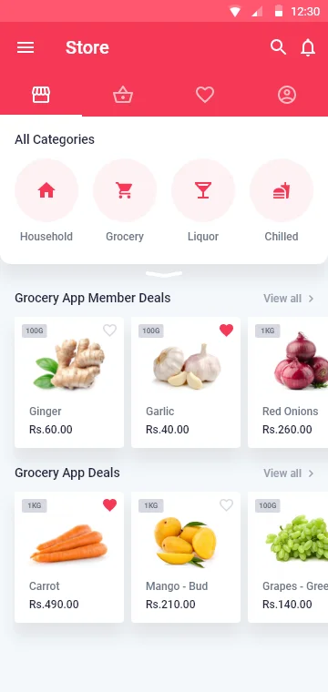 Multi-vendor marketplace app Screen 2 by Soft Suave