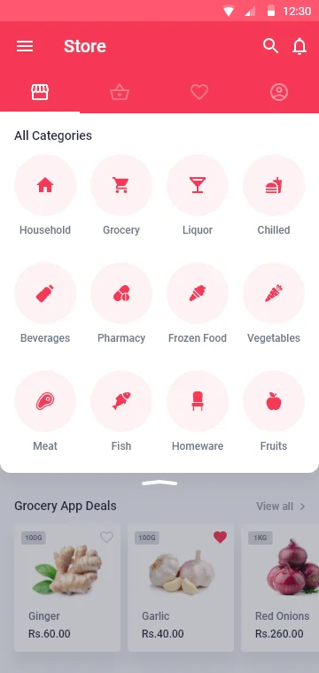Multi-vendor marketplace app Screen 3 by Soft Suave