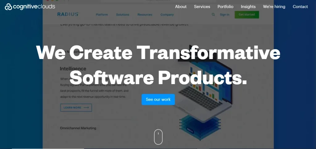 Cognitive Clouds website image
