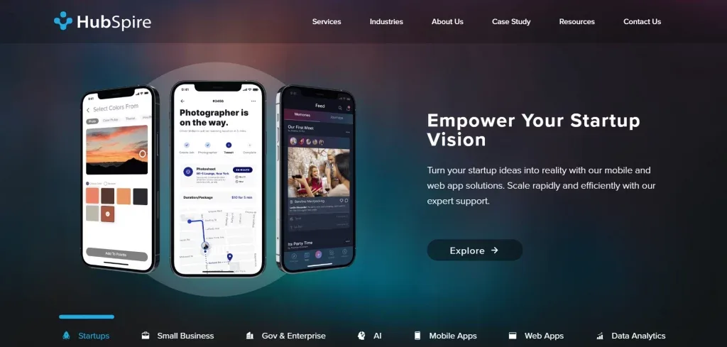 Hubspire Website image
