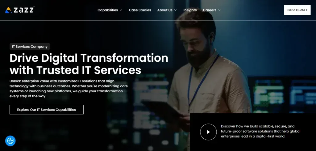 Zazz Website image