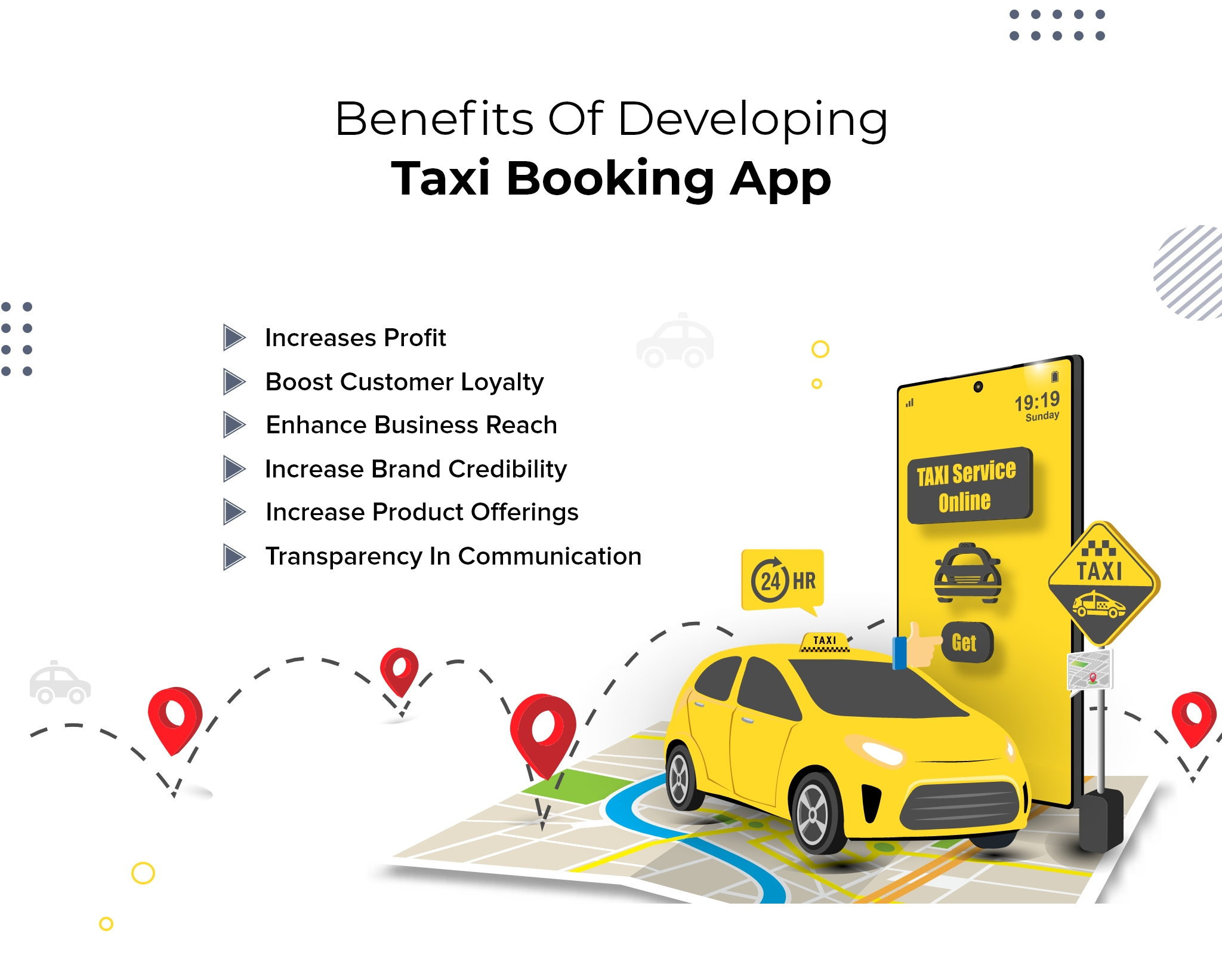 Benefits of Taxi Booking App Development