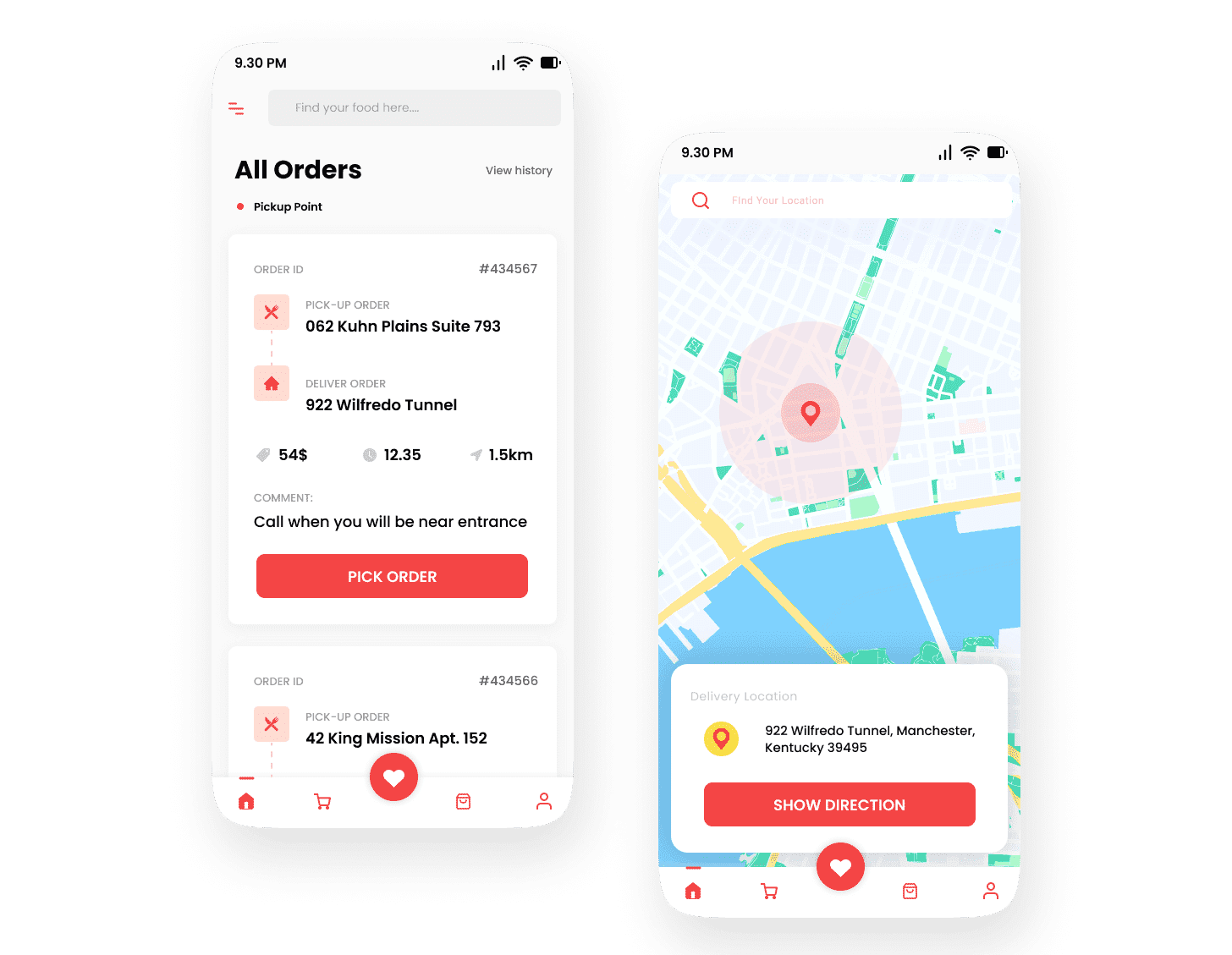 Food Delivery App developed by Softsuave - Driver-app