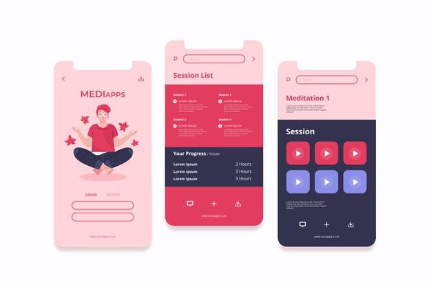 meditation-app-interface-concept