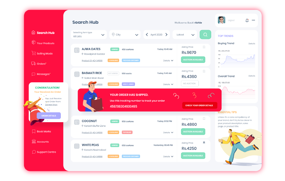 Multi-vendor Marketplace Software - Vendor App