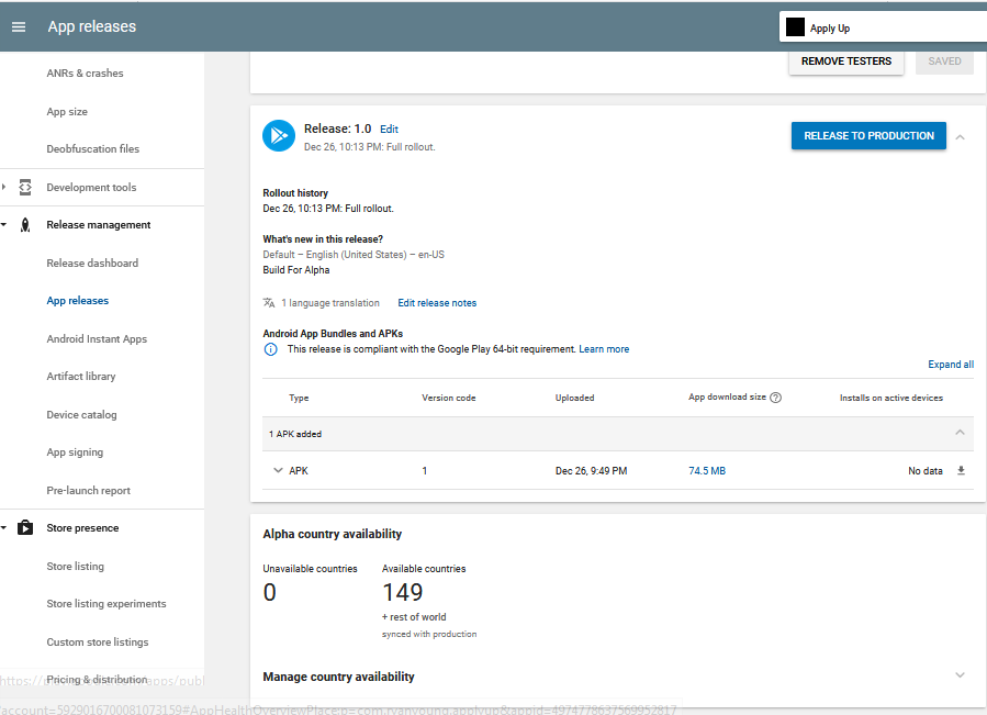 Publish Your App in google play store