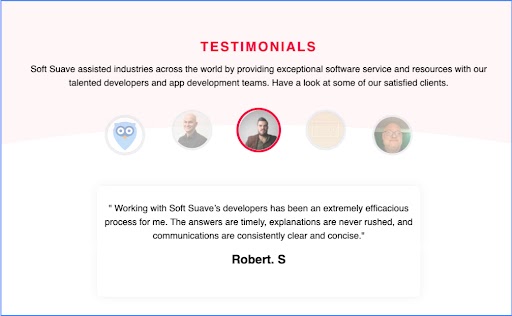 testimonial of a mobile application development company 