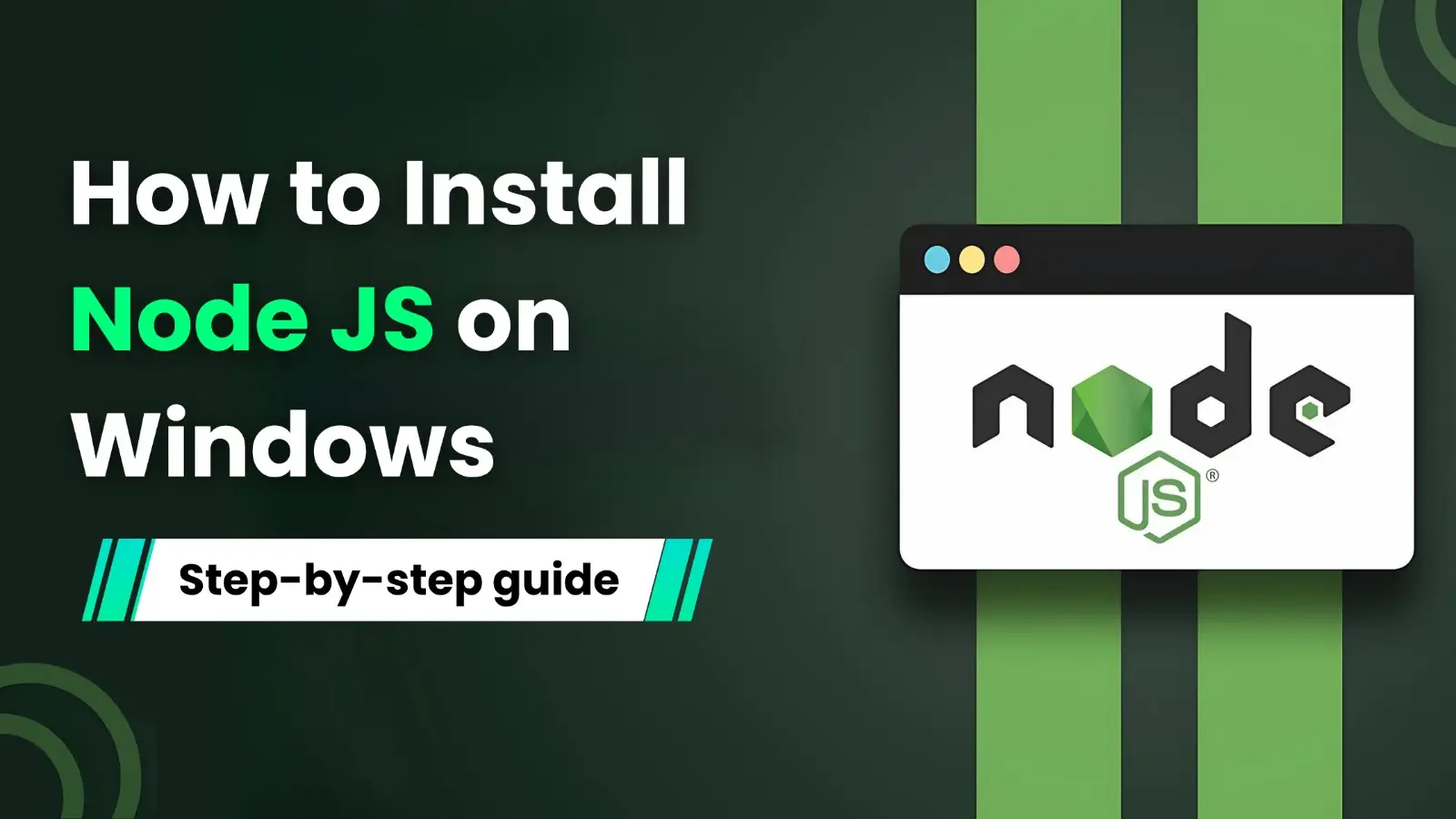 Install Node.js on Windows: Step-by-step setup