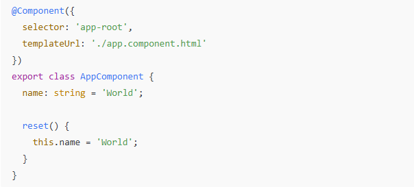 Set up the app.component.ts