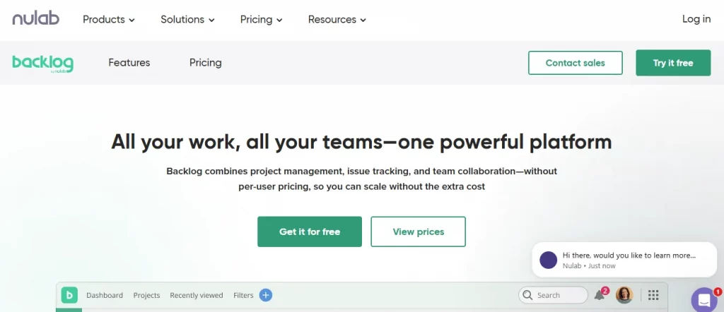 Backlog Website Image