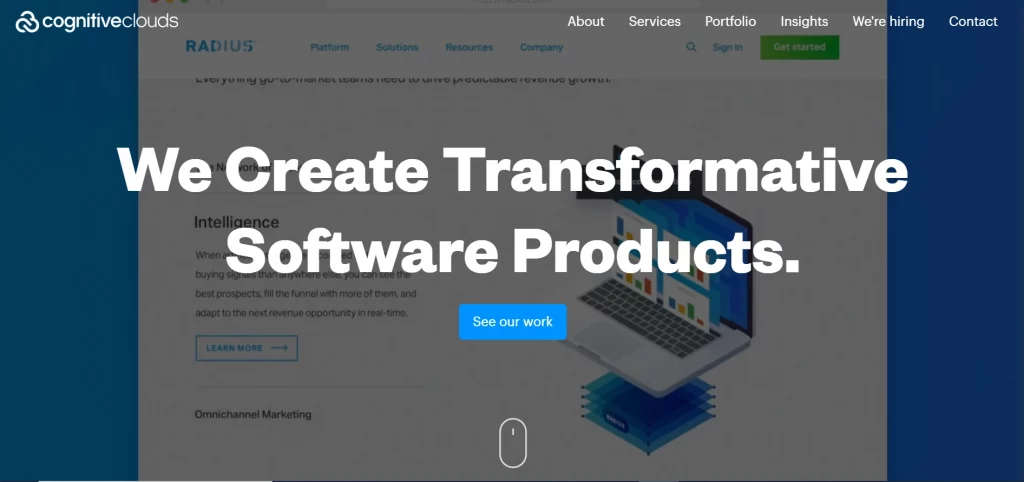 Cognitive Clouds website image