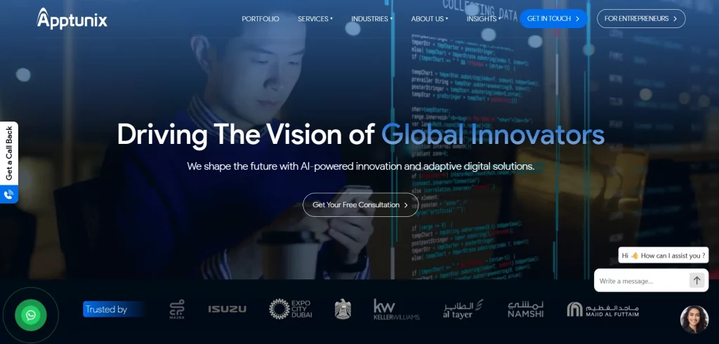 Apptunix website image