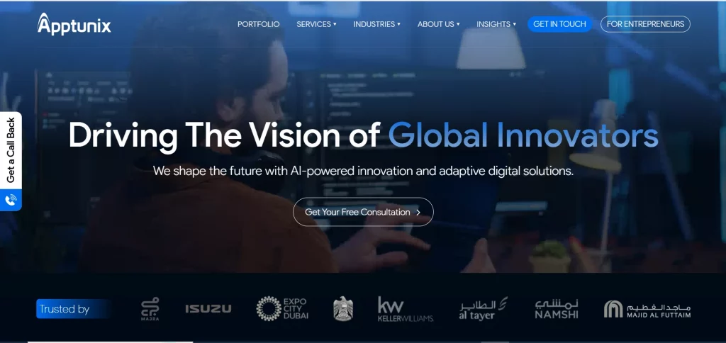 apptunix website image