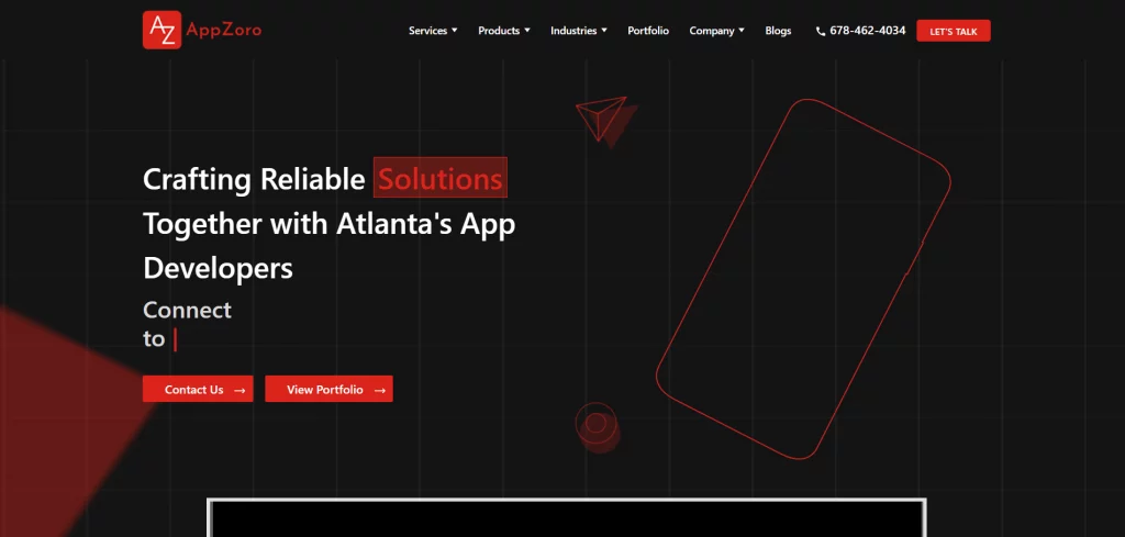 Appzoro Website image