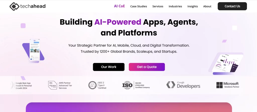 techahead website image