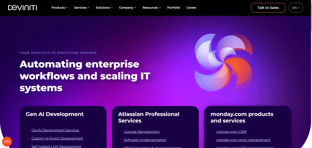 Deviniti Website Image