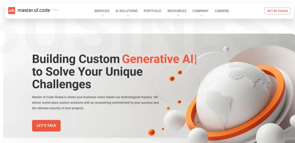 Master of code webiste Image